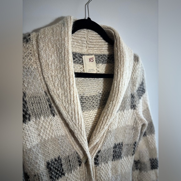 Anthropologie Far Away From Close Wool Blend Sweater Duster Cardigan Size XS - Picture 3 of 6